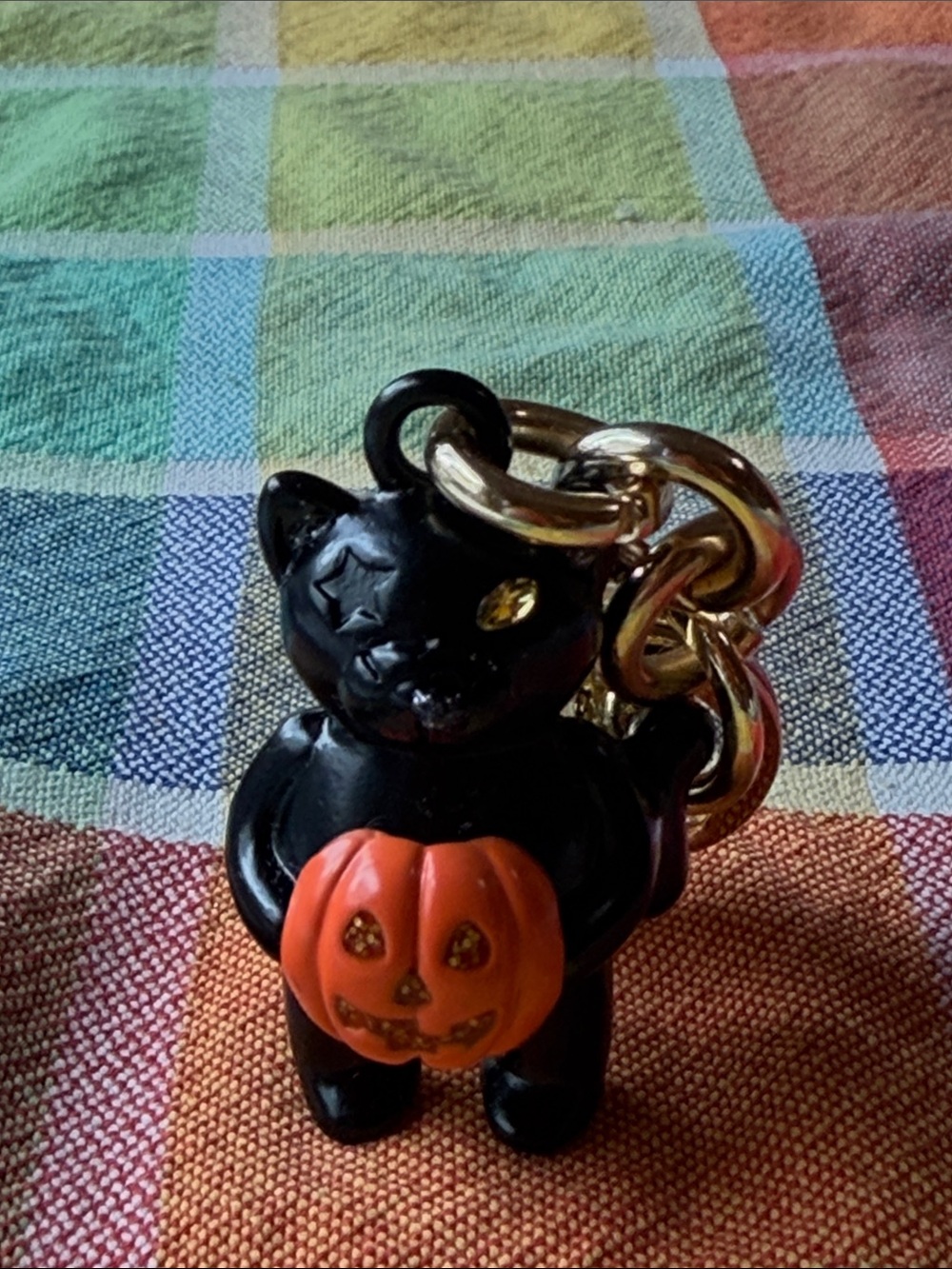 🎃🐈‍⬛🎃 COACH BLACK CAT WITH PUMPKIN BAG CHARM 🎃🐈‍⬛🎃 - Picture 4 of 16
